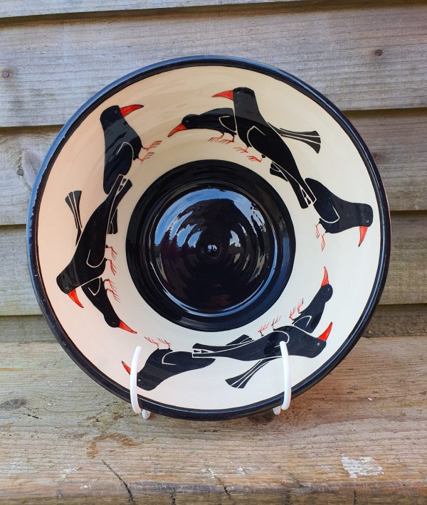 Cornish Chough Bowl - Medium